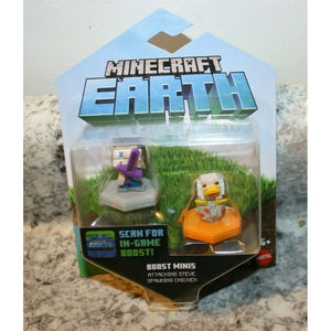 3/$15 MINECRAFT EARTH BOOST MINIS ATTACKING STEVE SPAWNING CHICKEN